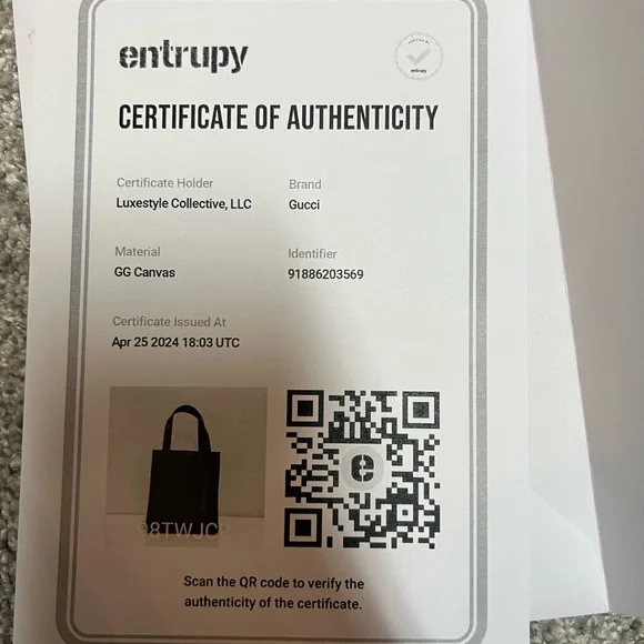 Gucci Canvas and Leather tote bag with COA - Picture 12 of 12